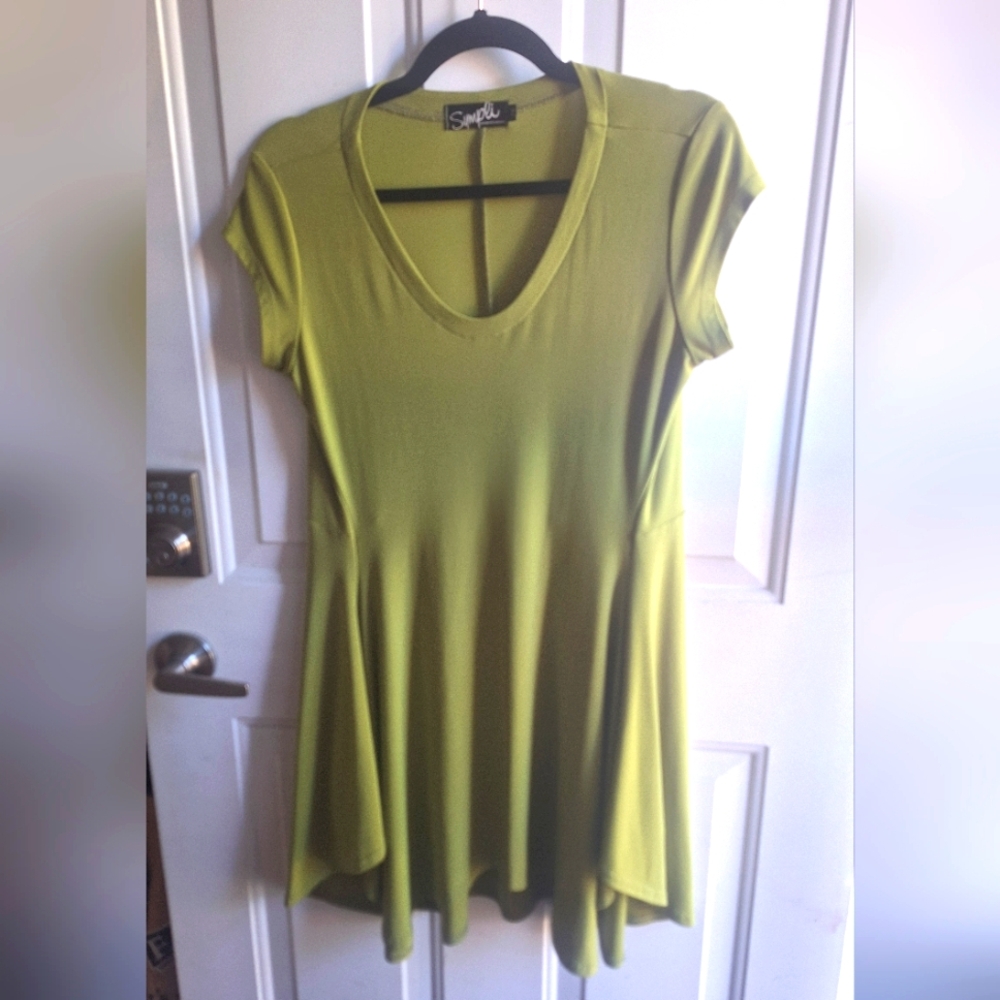 6 for $30- Sympli  Green Women's Top